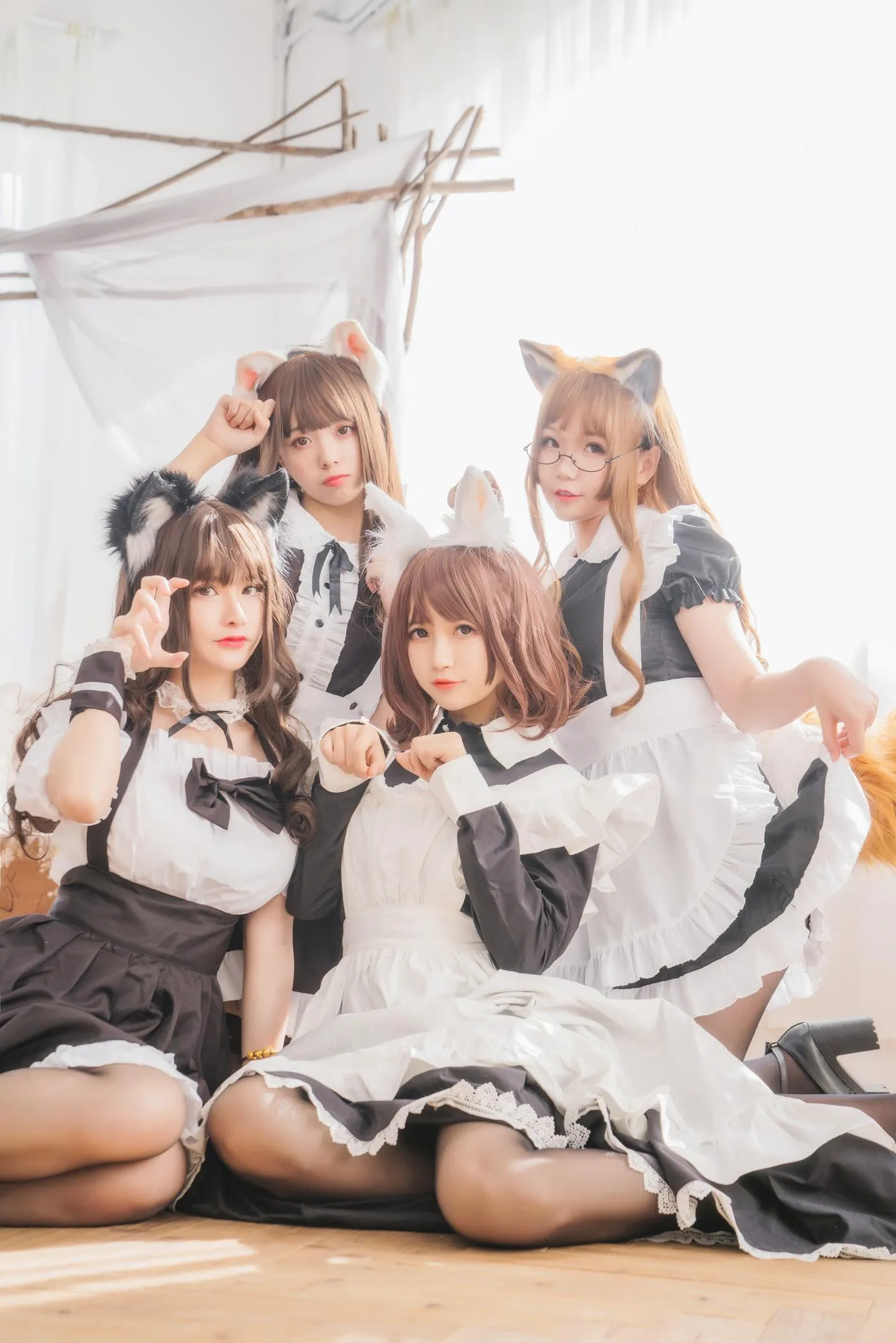 小野妹子w – NO.48 &白金&宅夏&前羽 四人彼女电子档 [77P]插图3